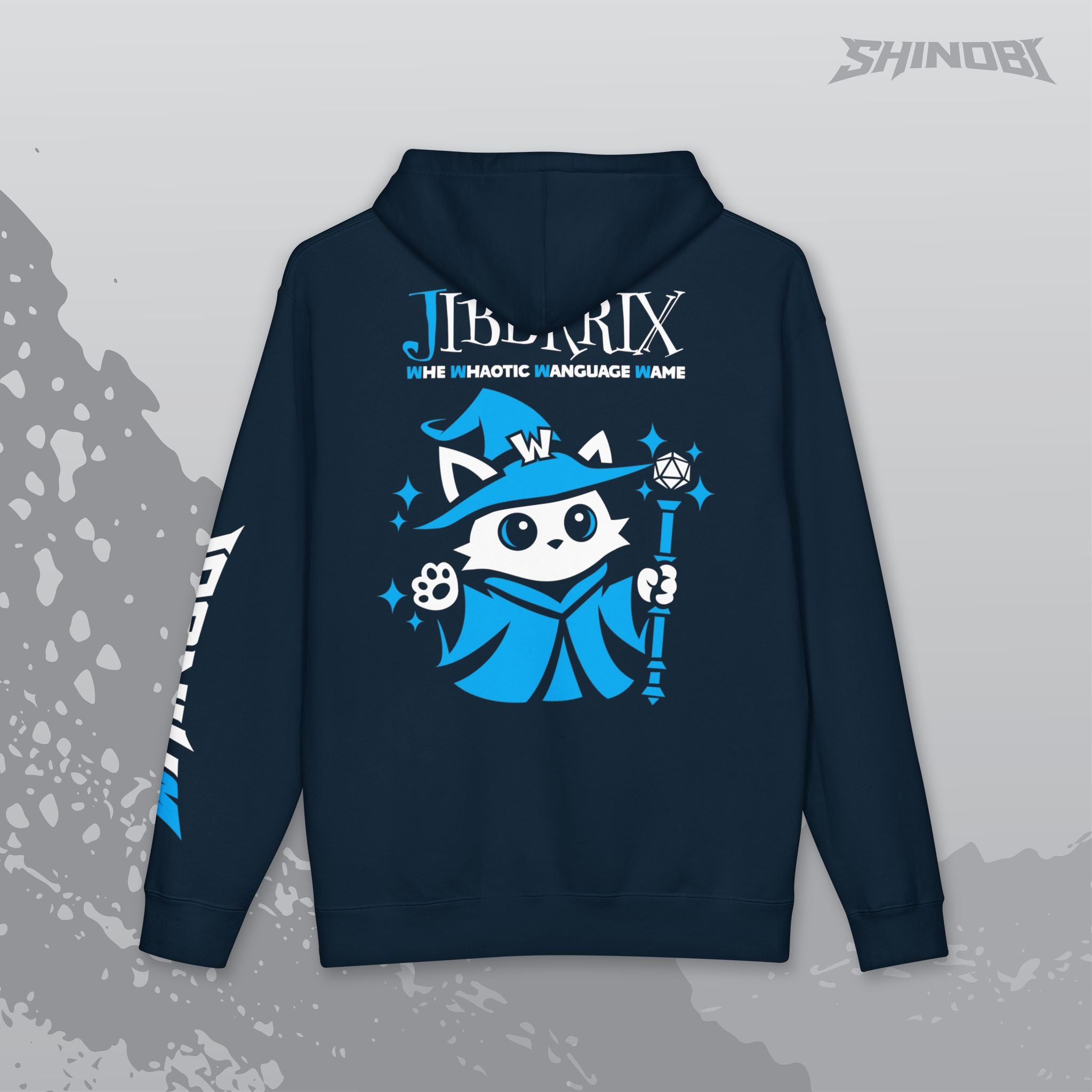 WHINOBI - JIBBRRIX: Whe Whaotic Wanguage Wame Hoodie
