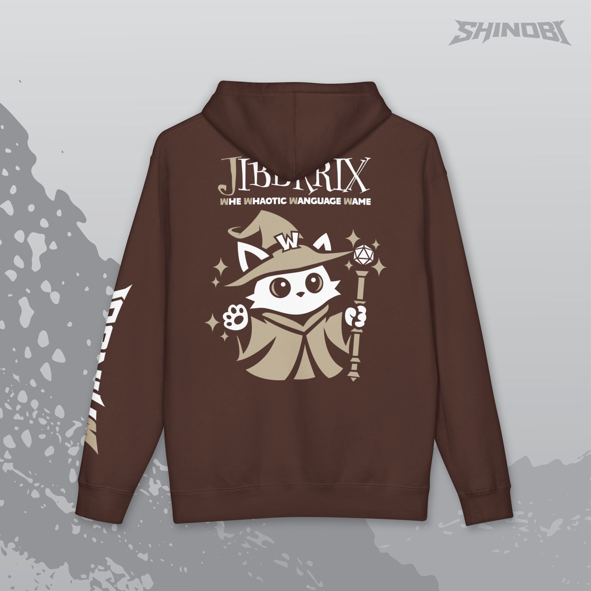 WHINOBI - JIBBRRIX: Whe Whaotic Wanguage Wame Hoodie